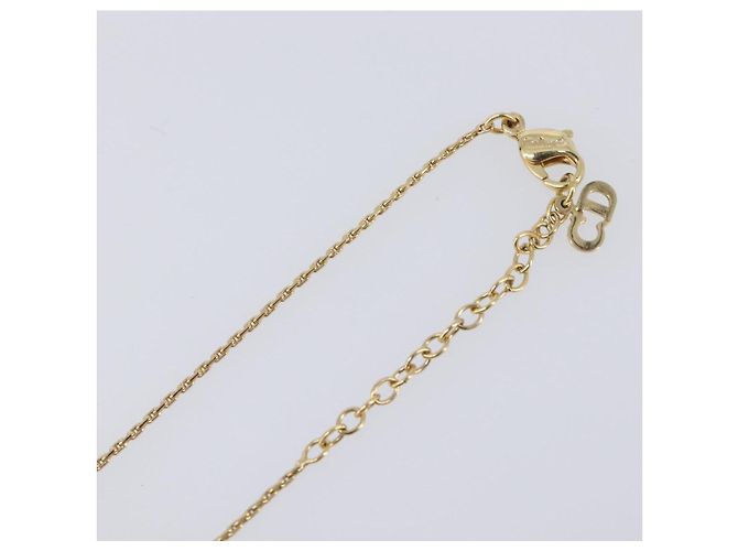 Collana Christian Dior metallo Gold Auth 205485 D'oro - vista 7