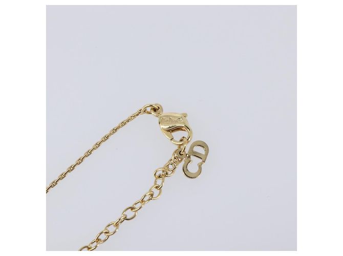 Collana Christian Dior metallo Gold Auth 205485 D'oro - vista 8