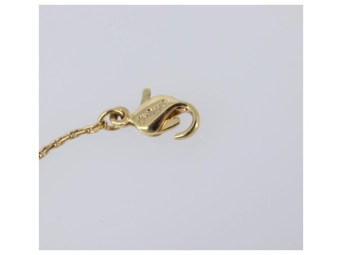 Collana Christian Dior metallo Gold Auth 205485 D'oro - vista 9