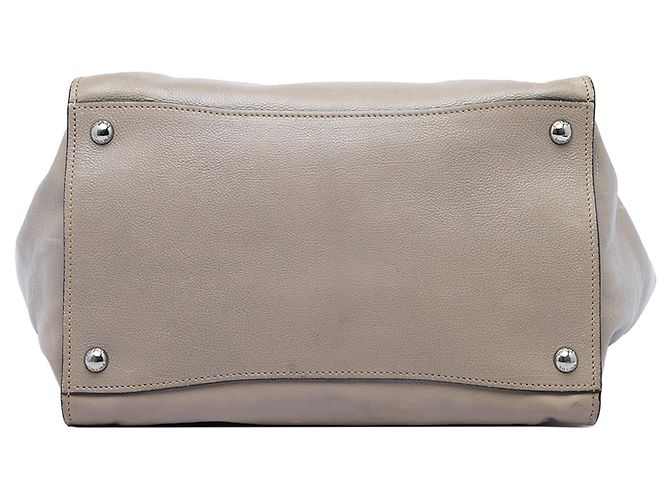 Double Bolsa Prada Glace Calf de Alça Dupla e Bolso Duplo, Castanho Marrom - vista 3