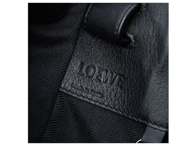 Bolsa Satchel Hammock Large em couro preto LOEWE - vista 5