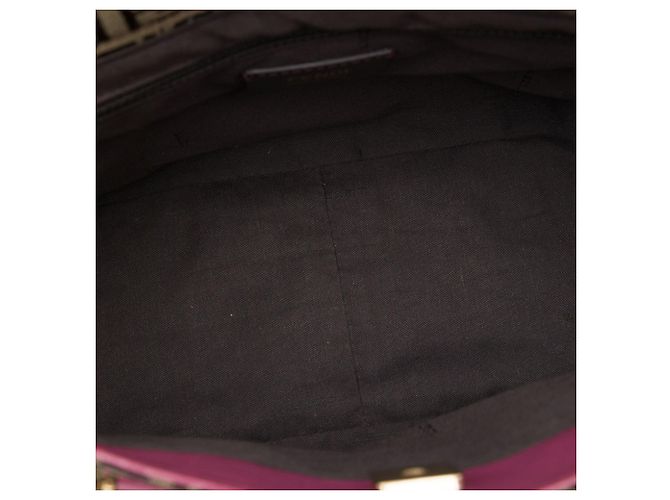 Borsa Satchel Fendi in tela Zucchino e pelle marrone - vista 4
