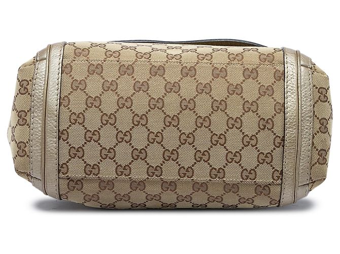 Borsa a patta Gucci GG Canvas Bella Beige - vista 3