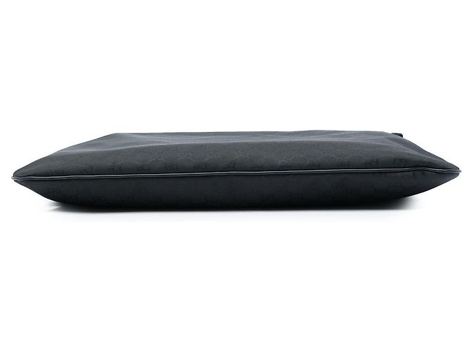 Borsa a tracolla Gucci GG in nylon nera Nero - vista 3