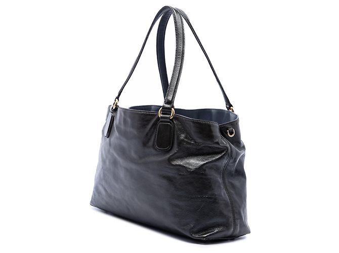 Borsa Soho Working Satchel Medium in vernice nera Gucci Nero - vista 2