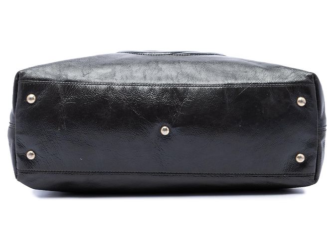 Borsa Soho Working Satchel Medium in vernice nera Gucci Nero - vista 3