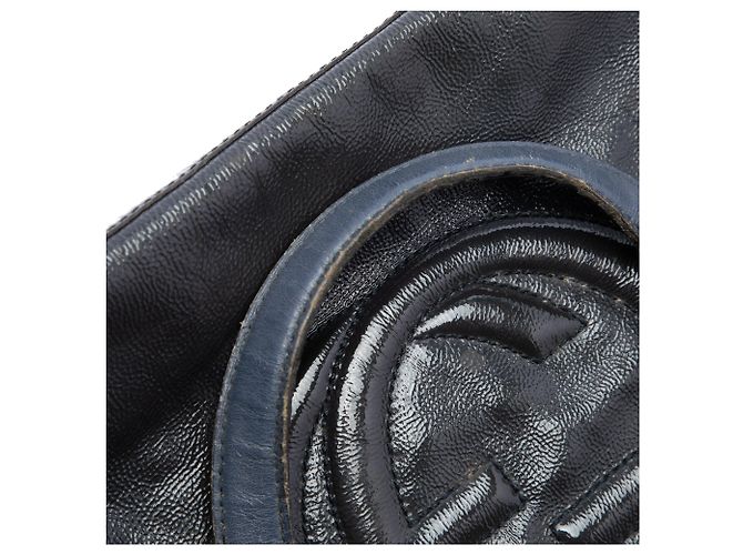 Borsa Soho Working Satchel Medium in vernice nera Gucci Nero - vista 6