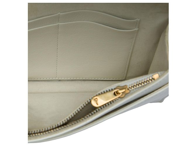 Borsa a tracolla Diorama in vitello borchiato bianco Dior - vista 4