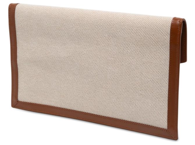 Autre Marque Borsa a Pochette Uptown in Tela Marrone Saint Laurent - vista 2