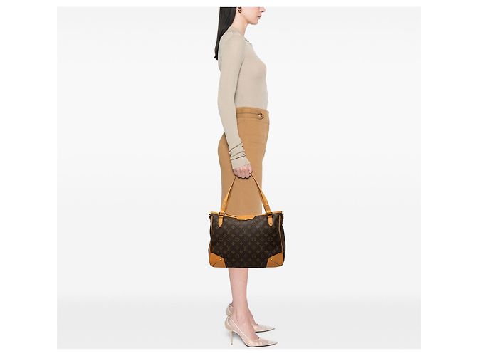 Sac Satchel Louis Vuitton Monogram Estrela MM Marron - vue 6