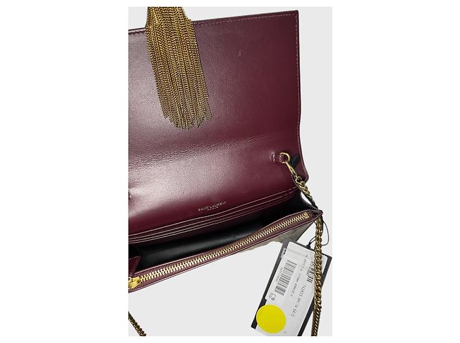 Autre Marque Saint Laurent Kate Tassel Tasche bordeaux - Ansicht 11