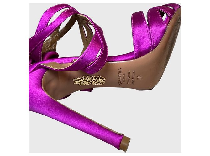 Sandali Aquazzura rosa T.38 - vista 8
