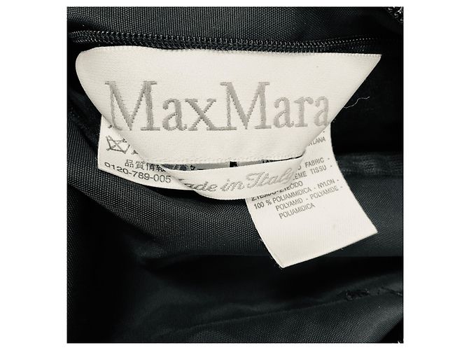 Cappotto reversibile Max Mara in pelliccia di alpaca e lana nero - vista 4