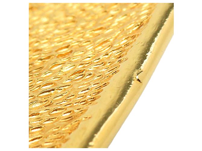 Chanel CC vergoldete Brosche in Rautenform Golden - Ansicht 14