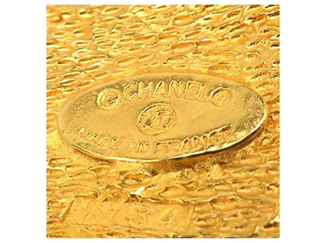 Chanel CC vergoldete Brosche in Rautenform Golden - Ansicht 4