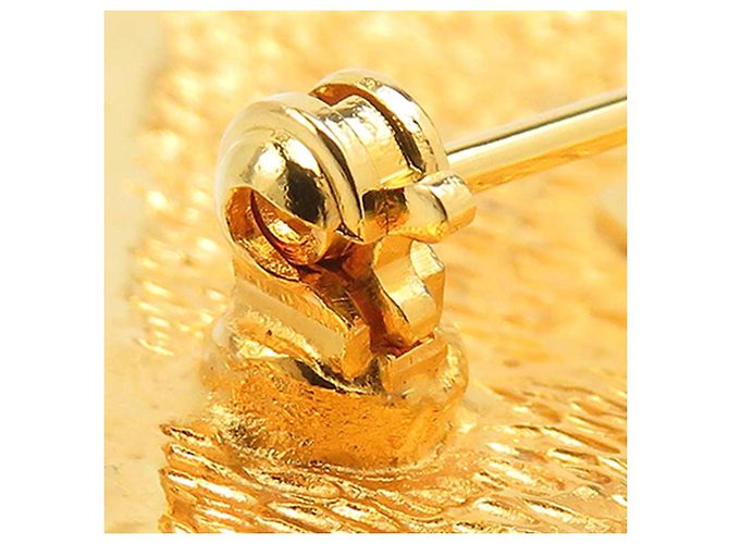 Chanel CC vergoldete Brosche in Rautenform Golden - Ansicht 9