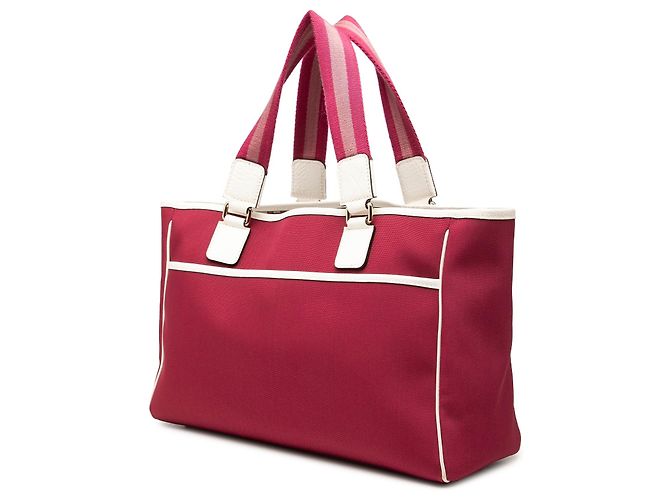 Bolso Tote Gucci Canvas Web rosa - vista 2