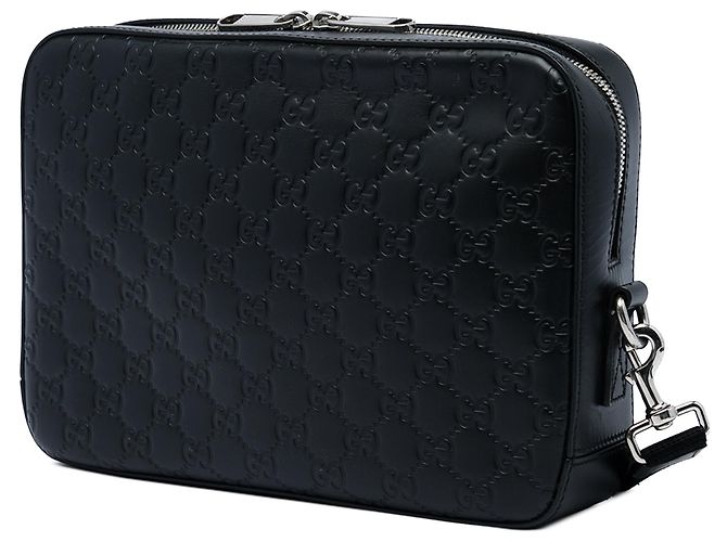 Pochette da polso Gucci Guccissima nera Nero - vista 2