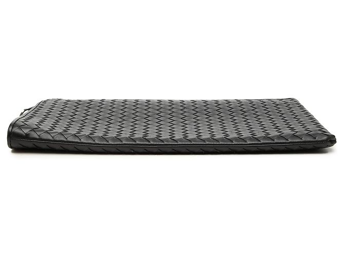 Borsa a Clutch Document Case Medium in Nappa Intrecciato Nera Bottega Veneta Nero - vista 3