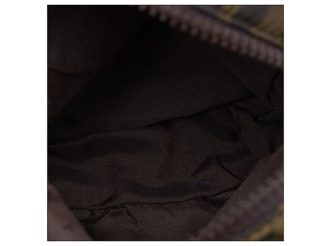 Borsa a tracolla Fendi Zucca Canvas marrone - vista 4