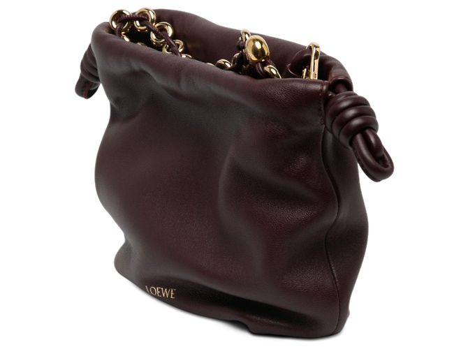Clutch LOEWE Mini Mellow Nappa Donut Chain Flamenco Knot rossa con tracolla Rosso - vista 2