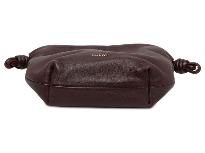 Clutch LOEWE Mini Mellow Nappa Donut Chain Flamenco Knot rossa con tracolla Rosso - vista 3
