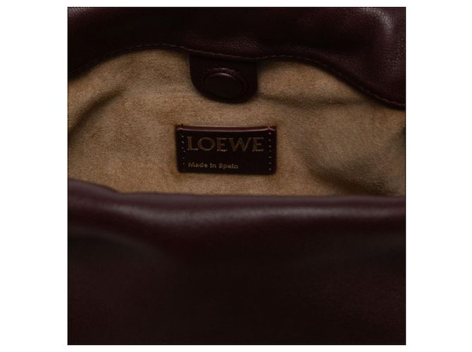 Clutch LOEWE Mini Mellow Nappa Donut Chain Flamenco Knot rossa con tracolla Rosso - vista 4