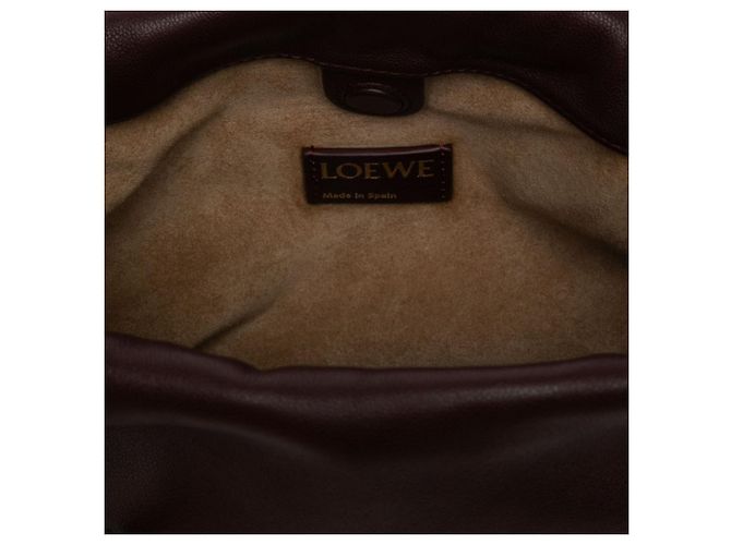 Clutch LOEWE Mini Mellow Nappa Donut Chain Flamenco Knot rossa con tracolla Rosso - vista 5