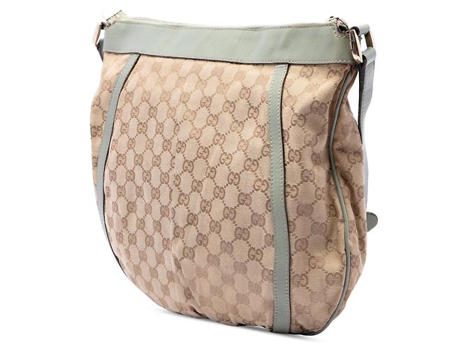 Borsa a tracolla Gucci GG Canvas Abbey D Ring Beige - vista 2