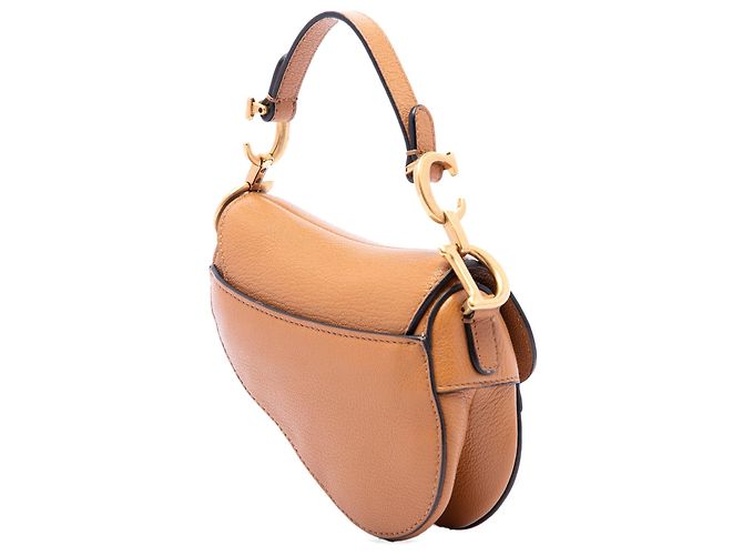 Bolso Dior Saddle Micro de piel de cabra marrón Castaño - vista 2