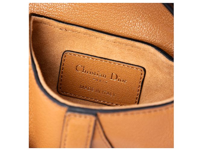 Bolso Dior Saddle Micro de piel de cabra marrón Castaño - vista 5