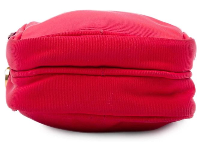 Borsa a tracolla Prada Tessuto rossa con doppia zip per telefono Rosso - vista 3