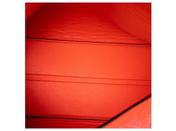Borsa a tracolla Repeat Avenue in pelle con Anagramma impresso LOEWE Arancione - vista 4