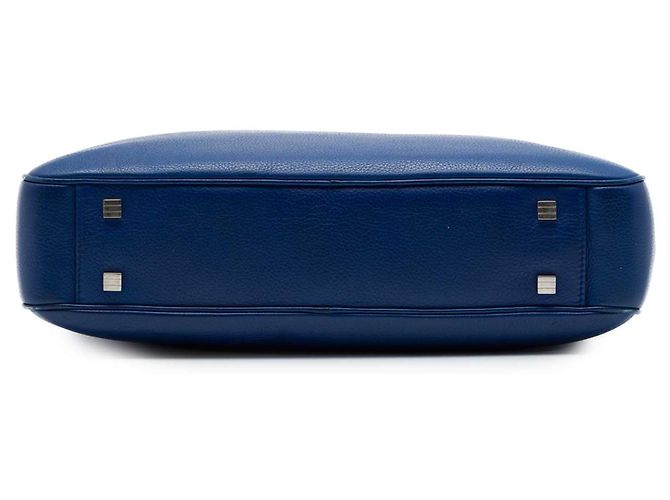 Borsa Business Dior Homme in Pelle Blu - vista 3