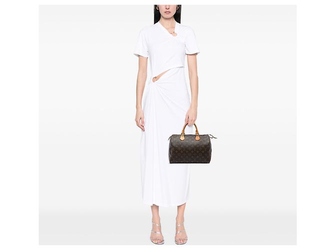 Bolso Boston Louis Vuitton Monogram Speedy 30 Marrón Castaño - vista 5