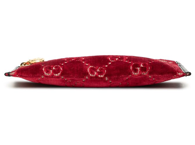 Gucci GG Velvet Rajah Pouch rot - Ansicht 3