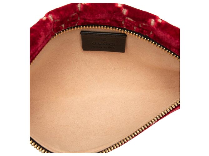 Gucci GG Velvet Rajah Pouch rot - Ansicht 4