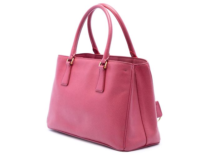 Borsa Prada Small Saffiano Lux Gardeners Tote Satchel Rosa - vista 2