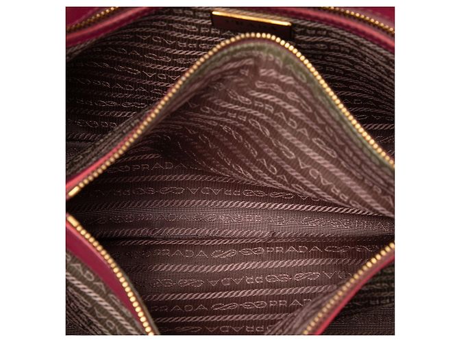 Borsa Prada Small Saffiano Lux Gardeners Tote Satchel Rosa - vista 4