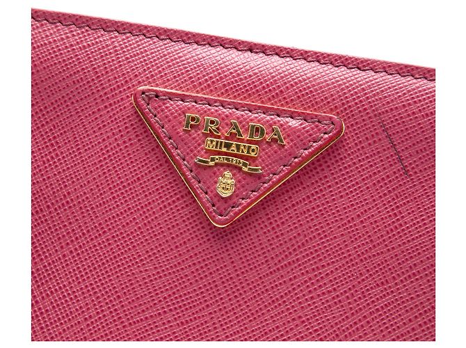 Borsa Prada Small Saffiano Lux Gardeners Tote Satchel Rosa - vista 5