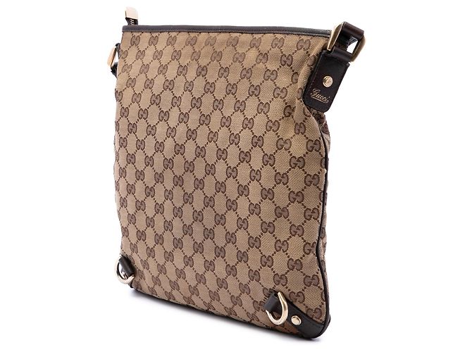 Borsa a tracolla Gucci GG Canvas Abbey D Ring Beige - vista 2