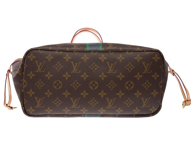 Borsa LOUIS VUITTON Neverfull in Tela Marrone - 104001 - vista 11
