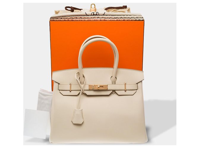 Hermès Bolso HERMES Birkin 30 en Cuero Blanco - 103995 - vista 2