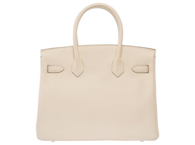 Hermès Bolso HERMES Birkin 30 en Cuero Blanco - 103995 - vista 4