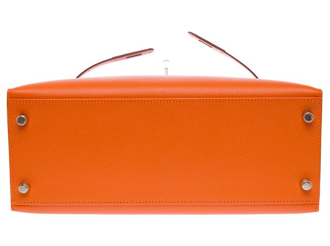 Hermès Bolsa HERMES Kelly 28 em Couro Laranja - 103994 - vista 11