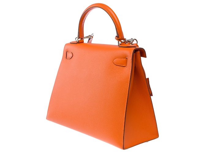Hermès Bolsa HERMES Kelly 28 em Couro Laranja - 103994 - vista 6