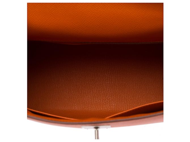 Hermès Bolsa HERMES Kelly 28 em Couro Laranja - 103994 - vista 9