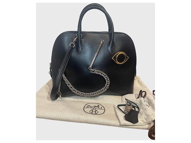 Hermès Bolide 1923 Smile Tasche Schwarz - Ansicht 12