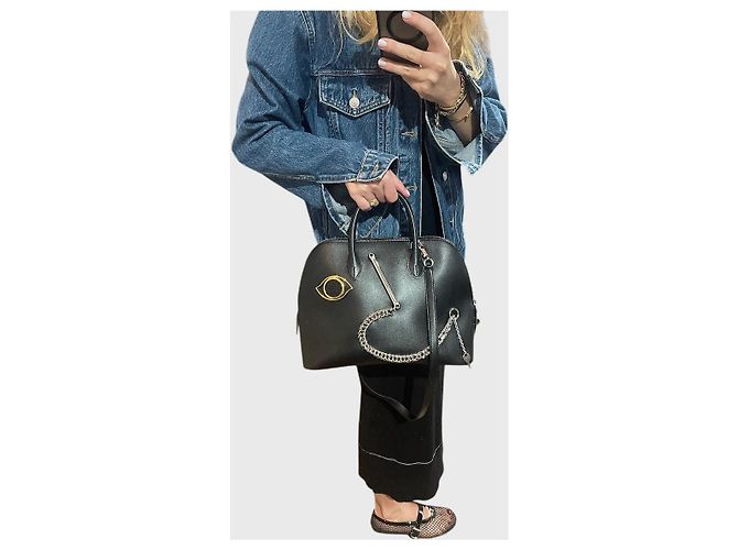 Hermès Bolide 1923 Smile Tasche Schwarz - Ansicht 13