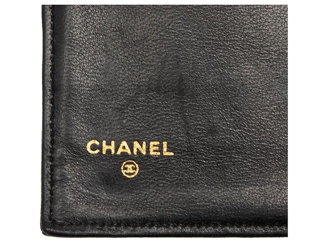 Portafoglio lungo Chanel CC Caviar nero - vista 5